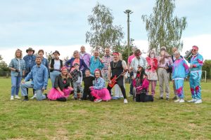 Kings Church Uckfield in 80's dress up