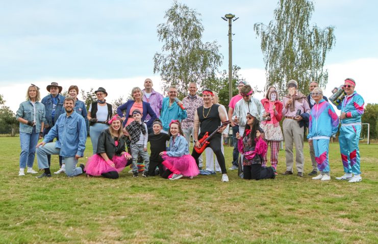 Kings Church Uckfield in 80's dress up